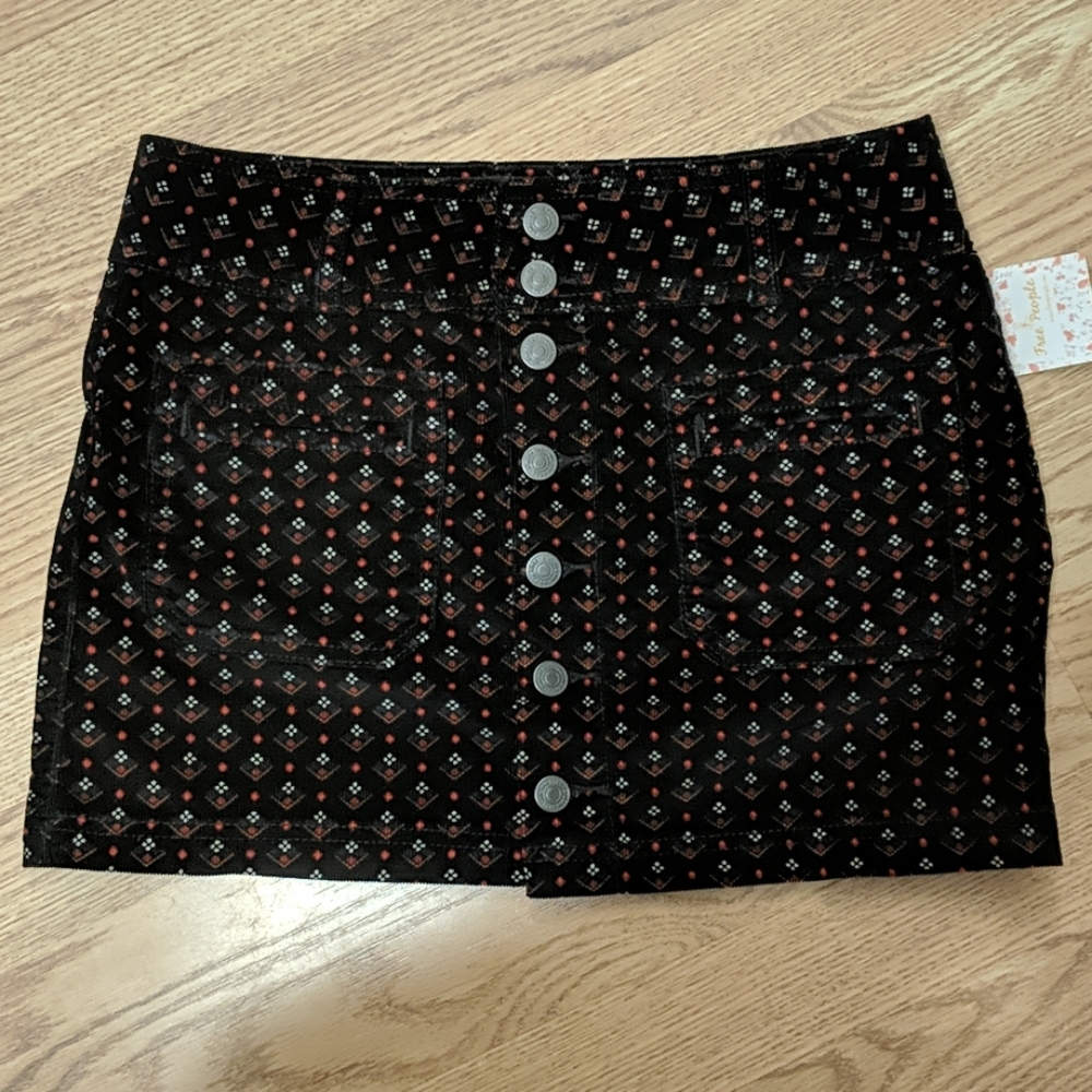 New with tags! Free people corduroy skirt. Sz 27